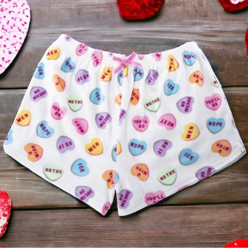 valentines candy heart shorts!